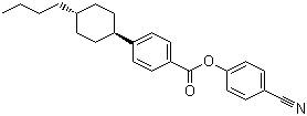 structure of CAS# 91225-21-7, 4-Cyanophenyl trans-4-(4-butylcyclohexyl)benzoate;trans-4-(4-Butylcyclohexyl)benzoic acid 4-cyanophenyl ester