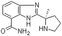 structure of CAS# 912444-00-9, Veliparib;2-[(2R)-2-Methyl-2-pyrrolidinyl]-1H-benzimidazole-7-carboxamide