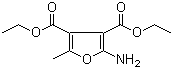 Diethyl 2-amino-5-methyl-3,4-furandicarboxylate molecular structure (CAS 91248-60-1)