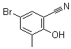 结构式 CAS# 913191-20-5, 5-溴-2-羟基-3-甲基苯甲腈