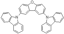 2,8-Di(9H-carbazol-9-yl)dibenzo[b,d]furan molecular structure (CAS 913737-84-5)