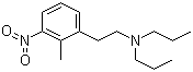 N,N-Dipropyl-2-methyl-3-nitrophenylethanamine molecular structure (CAS 91374-23-1)