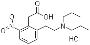 2-[2-(Dipropylamino)ethyl]-6-nitrophenylacetic acid hydrochloride molecular structure (CAS 91374-25-3)