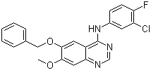 N-(3-Chloro-4-fluorophenyl)-7-methoxy-6-(phenylmethoxy)-4-quinazolinamine molecular structure (CAS 913819-12-2)