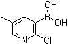 (2-Chloro-5-methylpyridin-3-yl)boronic acid molecular structure (CAS 913835-86-6)