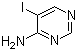 结构式 CAS# 91416-96-5, 4-氨基-5-碘嘧啶