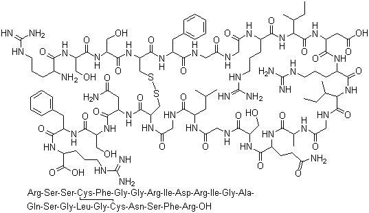 N-L-Arginylatrial natriuretic peptide-23 (rat) molecular structure (CAS 91421-87-3)