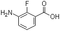 structure of CAS# 914223-43-1, 3-Amino-2-fluorobenzoic acid