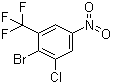 2-Bromo-1-chloro-5-nitro-3-(trifluoromethyl)benzene molecular structure (CAS 914225-53-9)