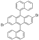 2,6-Dibromo-9,10-bis(naphth-1-yl)anthracene molecular structure (CAS 914306-89-1)