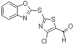 2-(2-Benzoxazolylthio)-4-chloro-5-thiazolecarboxaldehyde molecular structure (CAS 914348-74-6)