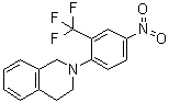 1,2,3,4-四氢-2-[4-硝基-2-(三氟甲基)苯基]异喹啉分子结构 (CAS 914348-89-3)