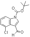 4-Chloro-3-formyl-1H-indole-1-carboxylic acid 1,1-dimethylethyl ester molecular structure (CAS 914349-00-1)