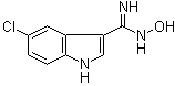 5-Chloro-N-hydroxy-1H-indole-3-carboximidamide molecular structure (CAS 914349-02-3)