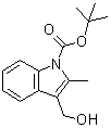 tert-Butyl 3-hydroxymethyl-2-methylindole-1-carboxylate molecular structure (CAS 914349-13-6)