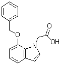7-(Phenylmethoxy)-1H-indole-1-acetic acid molecular structure (CAS 914349-77-2)