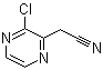 structure of CAS# 914360-88-6, 3-Chloropyrazineacetonitrile;3-Chloro-2-pyrazineacetonitrile