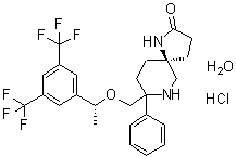 Rolapitant hydrochloride monohydrate molecular structure (CAS 914462-92-3)
