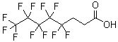 4,4,5,5,6,6,7,7,8,8,8-Undecafluorooctanoic acid molecular structure (CAS 914637-49-3)