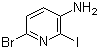 5-Amino-2-bromo-6-iodopyridine molecular structure (CAS 915006-52-9)