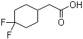 structure of CAS# 915030-40-9, 4,4-Difluoro-cyclohexaneacetic acid;2-(4,4-Difluorocyclohexyl)acetic acid