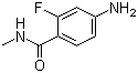 N-Methyl-2-fluoro-4-aminobenzamide molecular structure (CAS 915087-25-1)