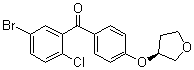 (5-Bromo-2-chlorophenyl)[4-[[(3S)-tetrahydro-3-furanyl]oxy]phenyl]methanone molecular structure (CAS 915095-84-0)