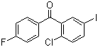 (2-氯-5-碘苯基)(4-氟苯基)甲酮分子结构 (CAS 915095-86-2)