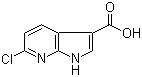 structure of CAS# 915140-96-4, 6-Chloro-1H-pyrrolo[2,3-b]pyridine-3-carboxylic acid;6-Chloro-7-azaindole-3-carboxylic acid