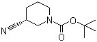 结构式 CAS# 915226-39-0, (S)-1-N-Boc-3-氰基哌啶; (S)-3-氰基哌啶-1-甲酸叔丁酯