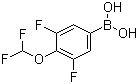 structure of CAS# 915401-97-7, B-[4-(Difluoromethoxy)-3,5-difluorophenyl]boronic acid