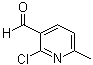 2-Chloro-6-methylpyridine-3-carboxaldehyde molecular structure (CAS 91591-69-4)