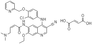Neratinib maleate molecular structure (CAS 915942-22-2)