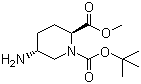 1-tert-Butyl 2-methyl (2S,5R)-5-aminopiperidine-1,2-dicarboxylate molecular structure (CAS 915976-35-1)