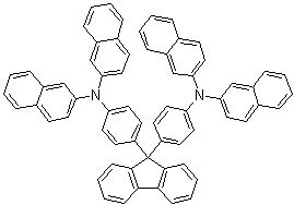 9,9-Bis[4-[di(naphth-2-yl)amino]phenyl]fluorene molecular structure (CAS 916061-87-5)