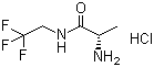 (2S)-2-Amino-N-(2,2,2-trifluoroethyl)propanamide hydrochloride molecular structure (CAS 916176-69-7)