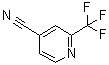 结构式 CAS# 916210-02-1, 2-(三氟甲基)-4-吡啶甲腈