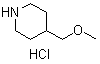 structure of CAS# 916317-00-5, 4-(Methoxymethyl)piperidine hydrochloride;4-[(Methyloxy)methyl]piperidine hydrochloride
