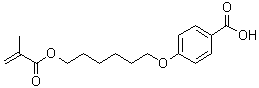 6-(4-Carboxyphenoxy)hexyl methacrylate molecular structure (CAS 91652-00-5)