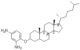 4-(Cholestan-3-yloxy)-1,3-benzenediamine molecular structure (CAS 916745-48-7)