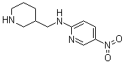5-Nitro-N-(3-piperidinylmethyl)-2-pyridinamine molecular structure (CAS 916791-17-8)