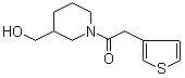1-[3-(Hydroxymethyl)-1-piperidinyl]-2-(3-thienyl)ethanone molecular structure (CAS 916791-33-8)