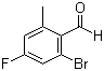 结构式 CAS# 916792-19-3, 2-溴-4-氟-6-甲基苯甲醛