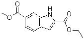 结构式 CAS# 916792-63-7, 1H-吲哚-2,6-二甲酸 2-乙基 6-甲基酯