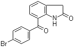 7-(4-Bromobenzoyl)-1,3-dihydro-2H-indol-2-one molecular structure (CAS 91713-91-6)