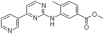 structure of CAS# 917392-54-2, 4-Methyl-3-[[4-(3-pyridinyl)-2-pyrimidinyl]amino]benzoic acid methyl ester