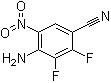 4-Amino-2,3-difluoro-5-nitro-benzonitrile molecular structure (CAS 917980-12-2)