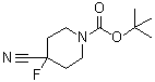 4-Cyano-4-fluoro-1-piperidinecarboxylic acid 1,1-dimethylethyl ester molecular structure (CAS 918431-93-3)