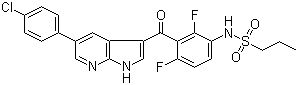 Vemurafenib molecular structure (CAS 918504-65-1)