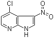 结构式 CAS# 918519-53-6, 4-氯-3-硝基-1H-吡咯并[2,3-b]吡啶